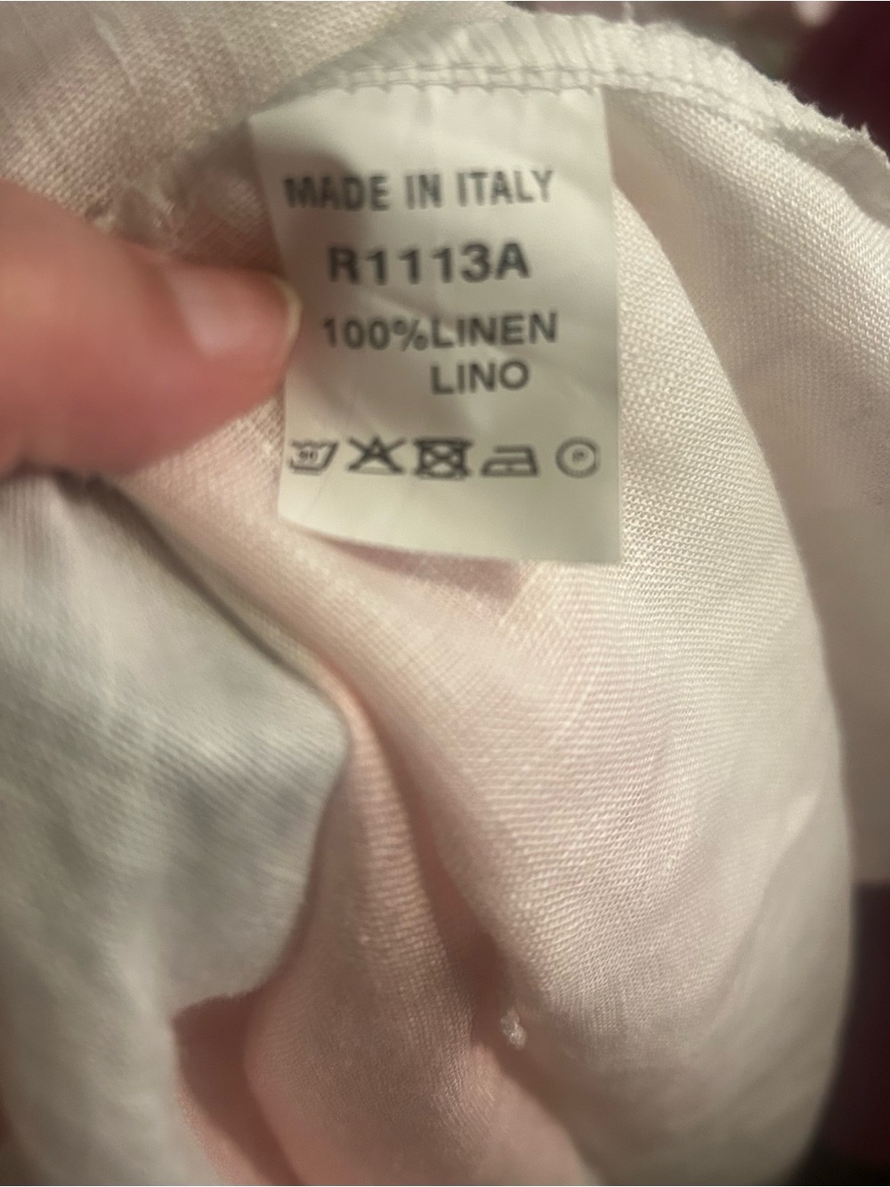 Made in Italy, 100% linen Light Pink & White Striped Open Kimono Jacket - Picture 8 of 9